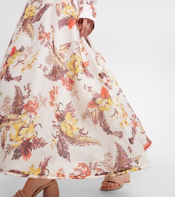 Maxirock Matchmaker aus Leinen und Seide | Zimmermann