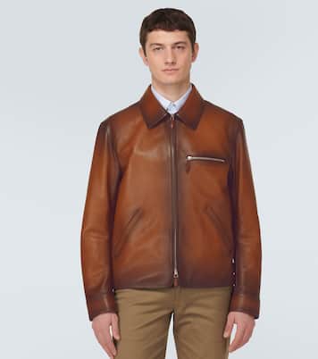 Patina 1 Jour leather blouson jacket | Berluti
