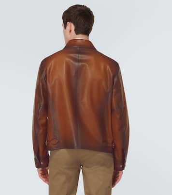 Patina 1 Jour leather blouson jacket | Berluti