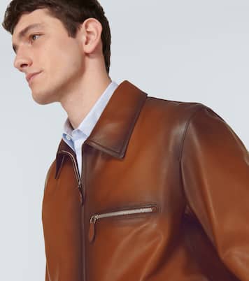 Patina 1 Jour leather blouson jacket | Berluti