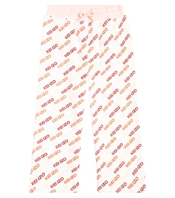 Logo cotton blend sweatpants | Kenzo Kids