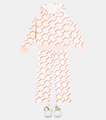 Logo cotton blend sweatpants | Kenzo Kids