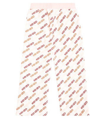Logo cotton blend sweatpants | Kenzo Kids