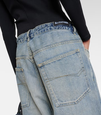 Jeans anchos de tiro medio | Balenciaga