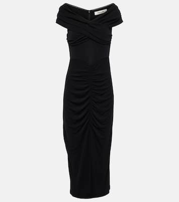 Stephen ruched jersey midi dress | Diane von Furstenberg
