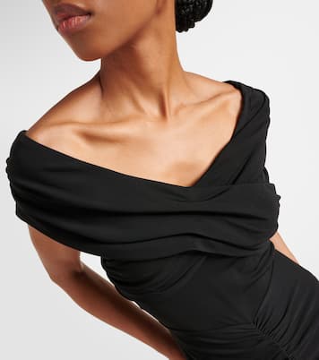 Stephen ruched jersey midi dress | Diane von Furstenberg
