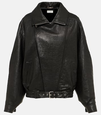 Oversized leather blouson | Saint Laurent