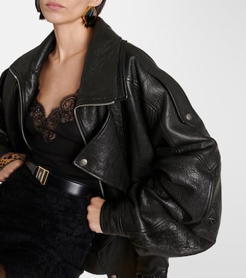 Oversized leather blouson | Saint Laurent
