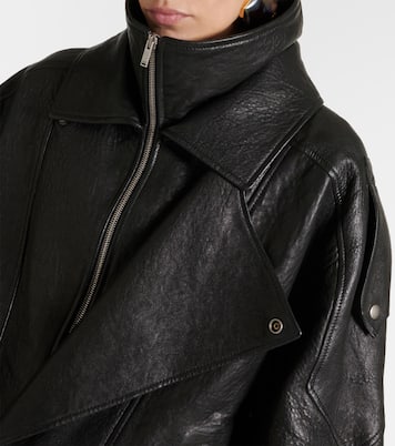 Oversized leather blouson | Saint Laurent