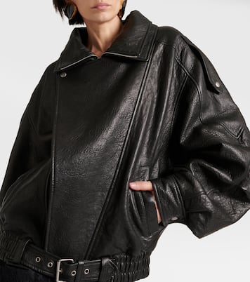 Oversized leather blouson | Saint Laurent