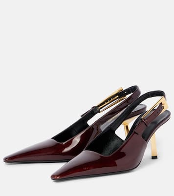 Lee 75 patent leather slingback pumps | Saint Laurent