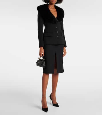 Bleistiftrock aus einem Wollgemisch | Dolce&Gabbana