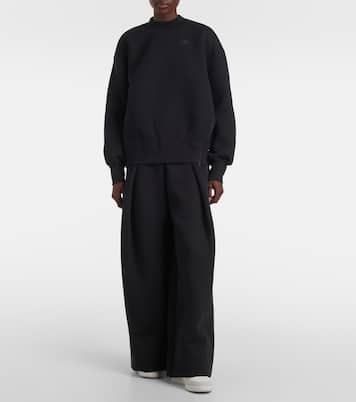 Pleated cotton-blend fleece sweatpants | Nike