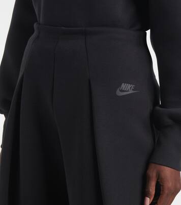 Pleated cotton-blend fleece sweatpants | Nike