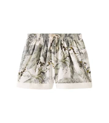 Wylie floral cotton shorts | Zimmermann Kids
