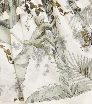 Wylie floral cotton shorts | Zimmermann Kids