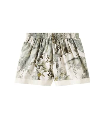 Wylie floral cotton shorts | Zimmermann Kids