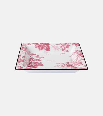 Herbarium Large porcelain decorative tray | Gucci