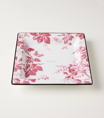 Herbarium Large porcelain decorative tray | Gucci