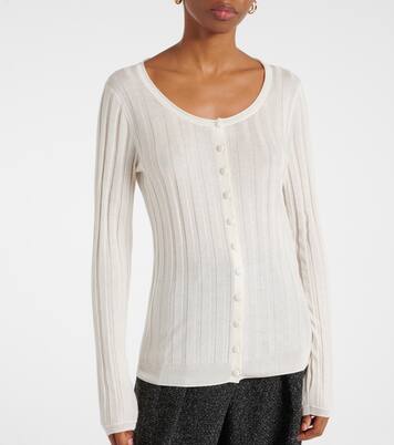 White Label Cardigan Hattie aus Rippstrick | Proenza Schouler