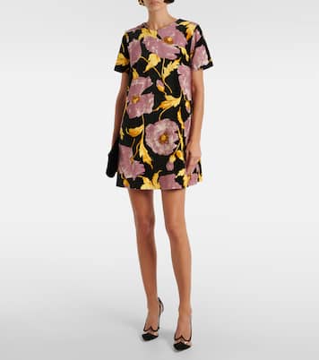 Bedrucktes Minikleid Mini Swing aus Baumwolle | La DoubleJ