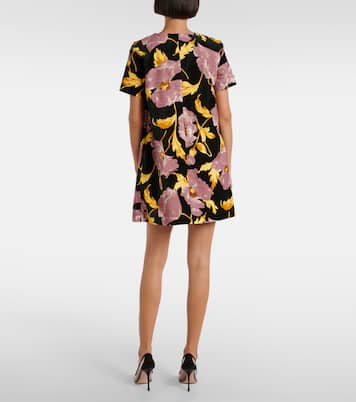 Bedrucktes Minikleid Mini Swing aus Baumwolle | La DoubleJ