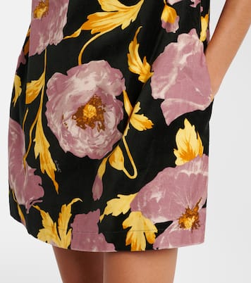 Bedrucktes Minikleid Mini Swing aus Baumwolle | La DoubleJ