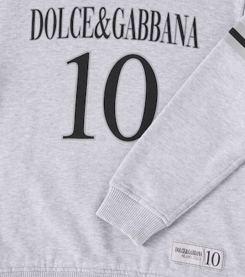 Printed cotton jersey sweatshirt | Dolce&Gabbana Kids