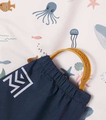 Baby Manu raincoat and overalls set | Liewood