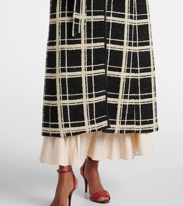 Mossi羊毛混纺花呢大衣 | Valentino