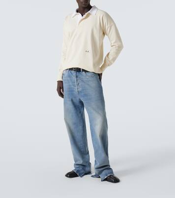 Logo cotton jersey polo shirt | Maison Margiela