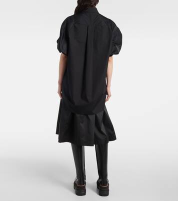 Poplin and technical twill shirt dress | Sacai