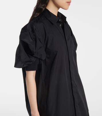 Poplin and technical twill shirt dress | Sacai