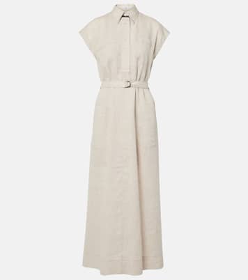 Maxikleid aus Leinen | Brunello Cucinelli