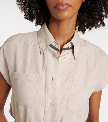 Maxikleid aus Leinen | Brunello Cucinelli