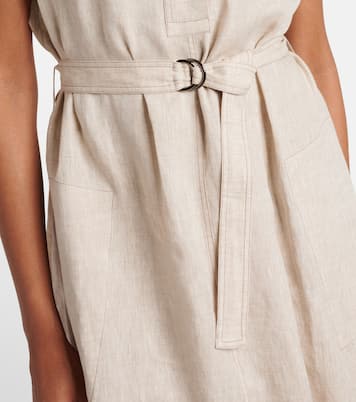 Maxikleid aus Leinen | Brunello Cucinelli