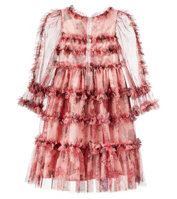 Ruffled floral tulle dress | Patachou