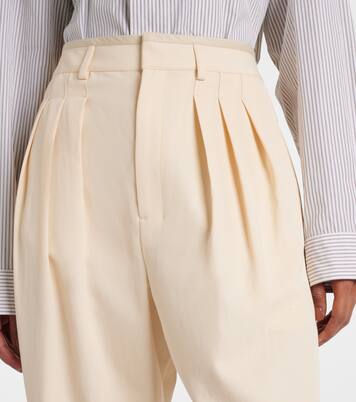 Pantalones tapered de gabardina | Lemaire