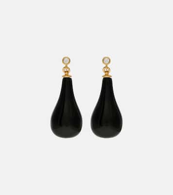 Ohrringe mit Onyx und Swarovski®-Kristallen | Toteme