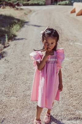 Embroidered cotton dress | Louise Misha