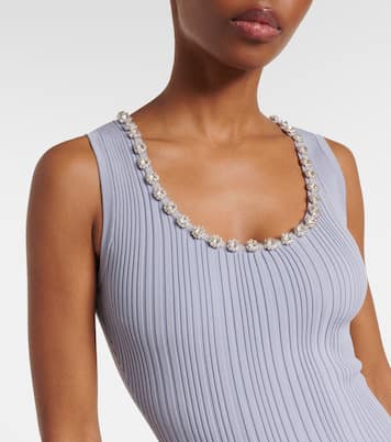 Robe midi à cristaux | Self-Portrait