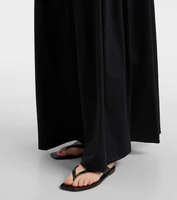 One-shoulder plissé maxi dress | Róhe