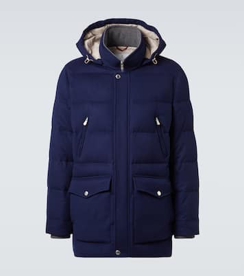 Veste doudoune en laine | Brunello Cucinelli