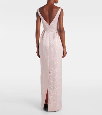 Vestido de fiesta de satén bordado | Erdem