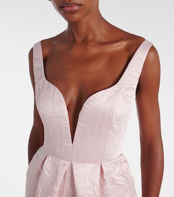 Vestido de fiesta de satén bordado | Erdem