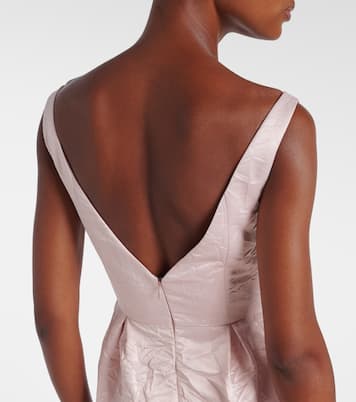 Vestido de fiesta de satén bordado | Erdem