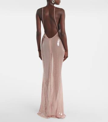 Robe longue Claudie à sequins | The New Arrivals Ilkyaz Ozel