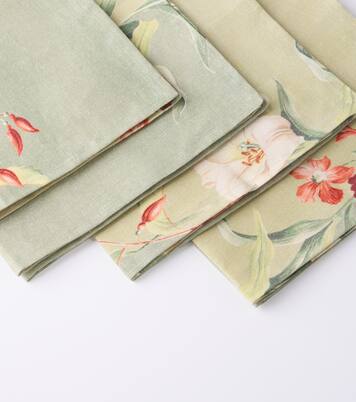 Ibiscus set of 4 linen napkins | Cabana