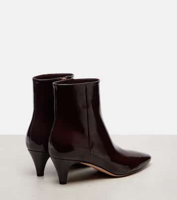 55 patent leather ankle boots | Gianvito Rossi