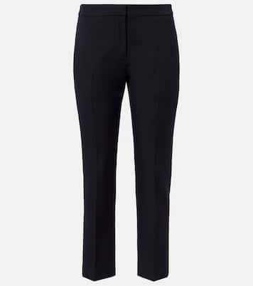 Cropped wool gabardine flared pants | McQueen
